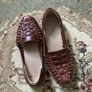 EUC Nisolo Huarache, Brandy. 8.5